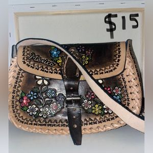 Unique Handmade Mexican Leather Bag